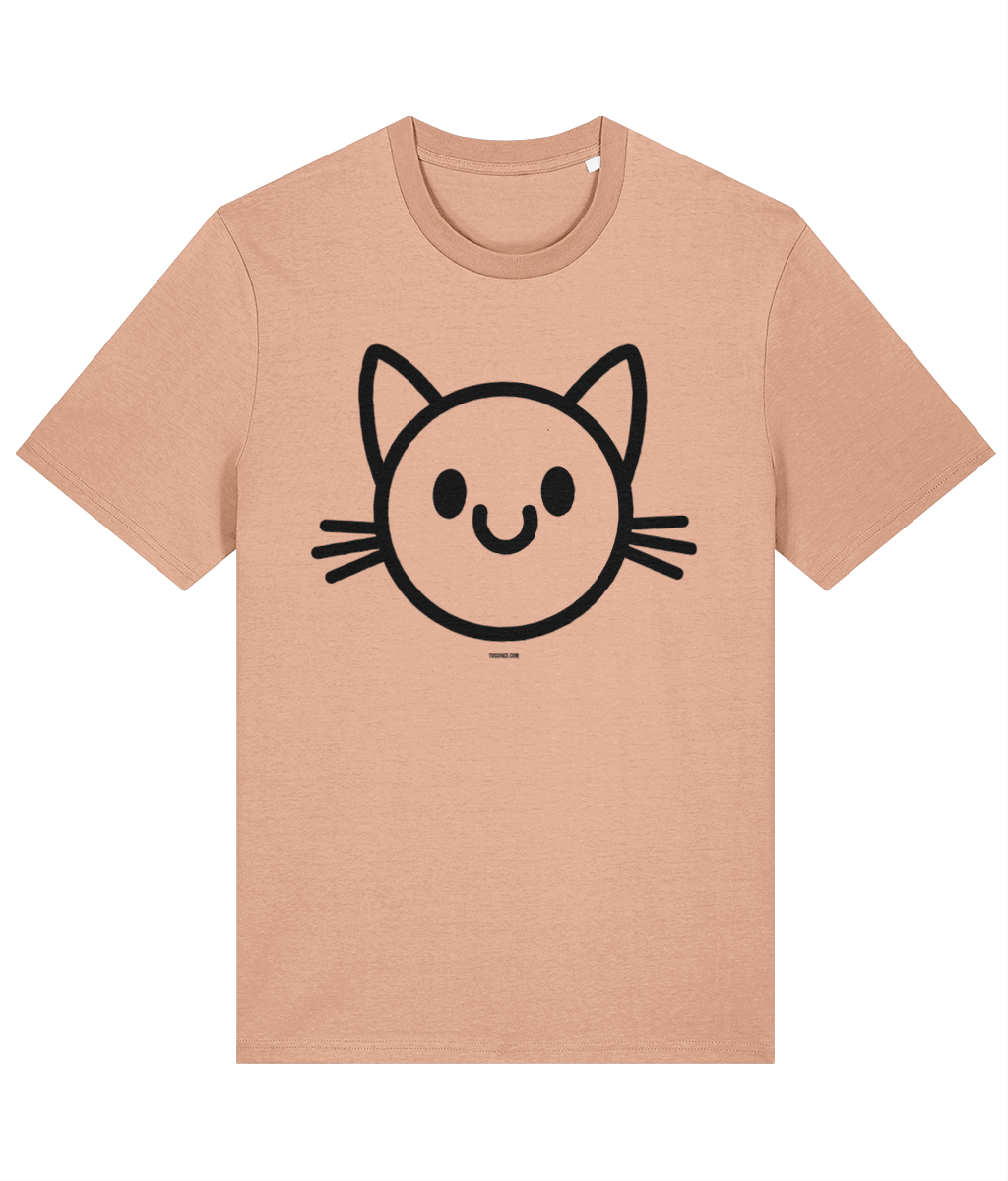 The Happy Cat - Organic Cotton T Shirt by TussFace