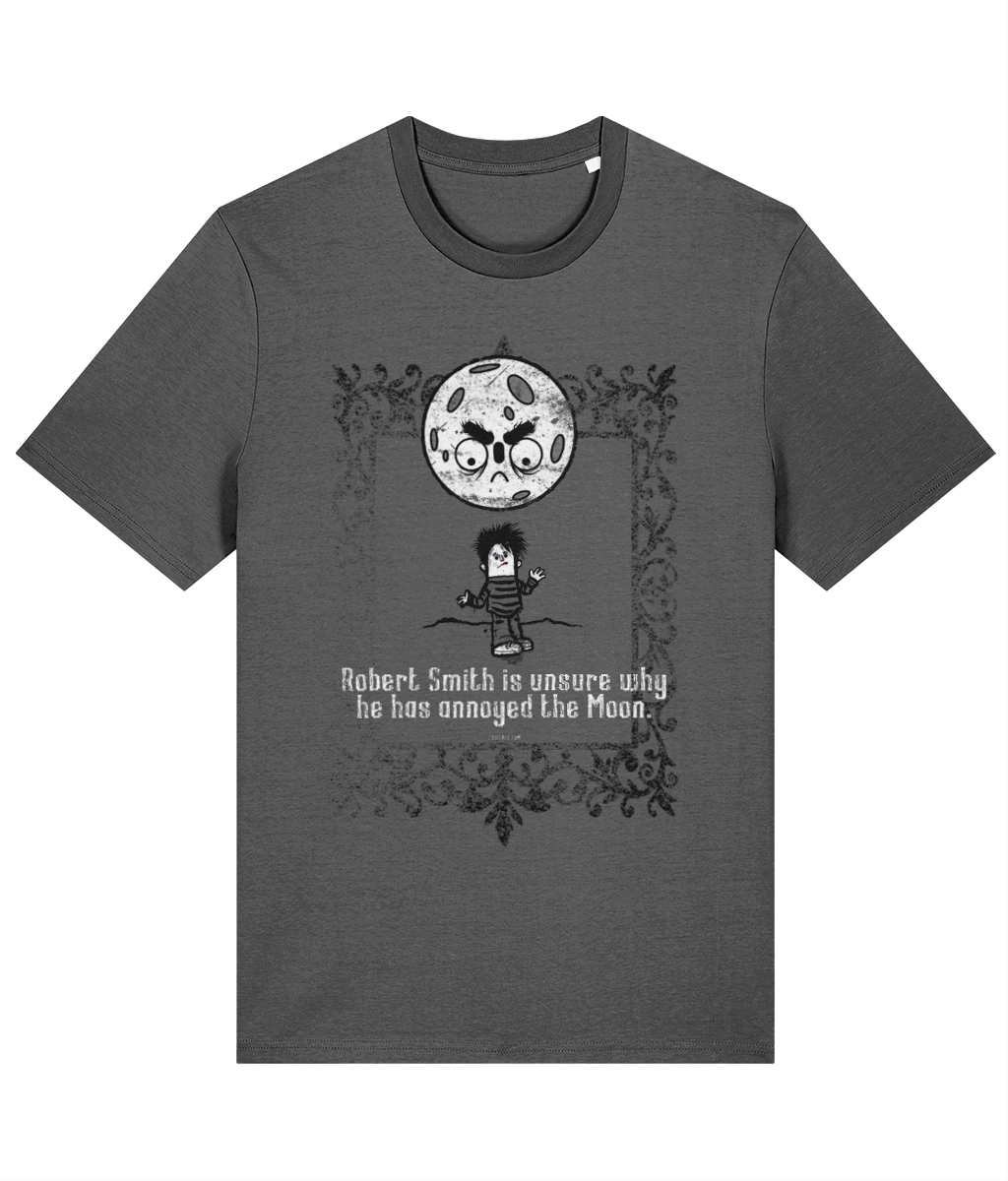 Robert Smith is unsure why he has annoyed the Moon - Organic cotton T-shirt in 9 colours