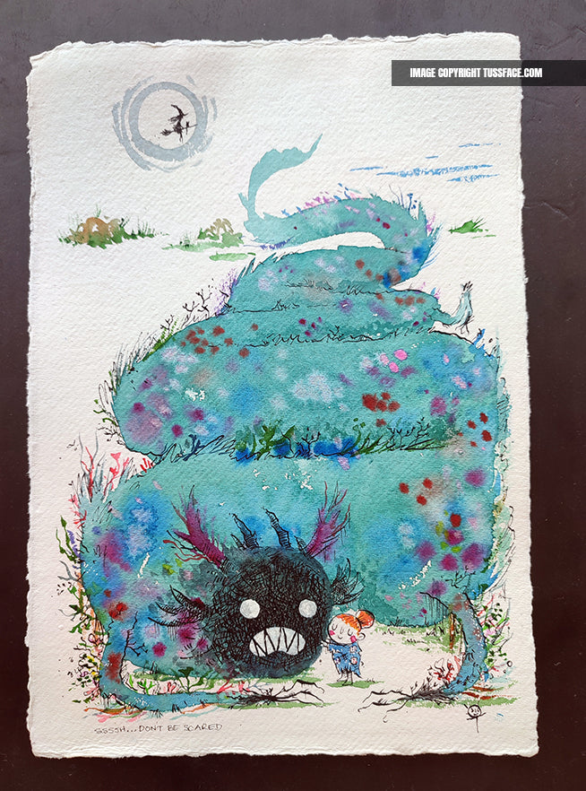 Ssssh...Don't Be Scared - Original Painting