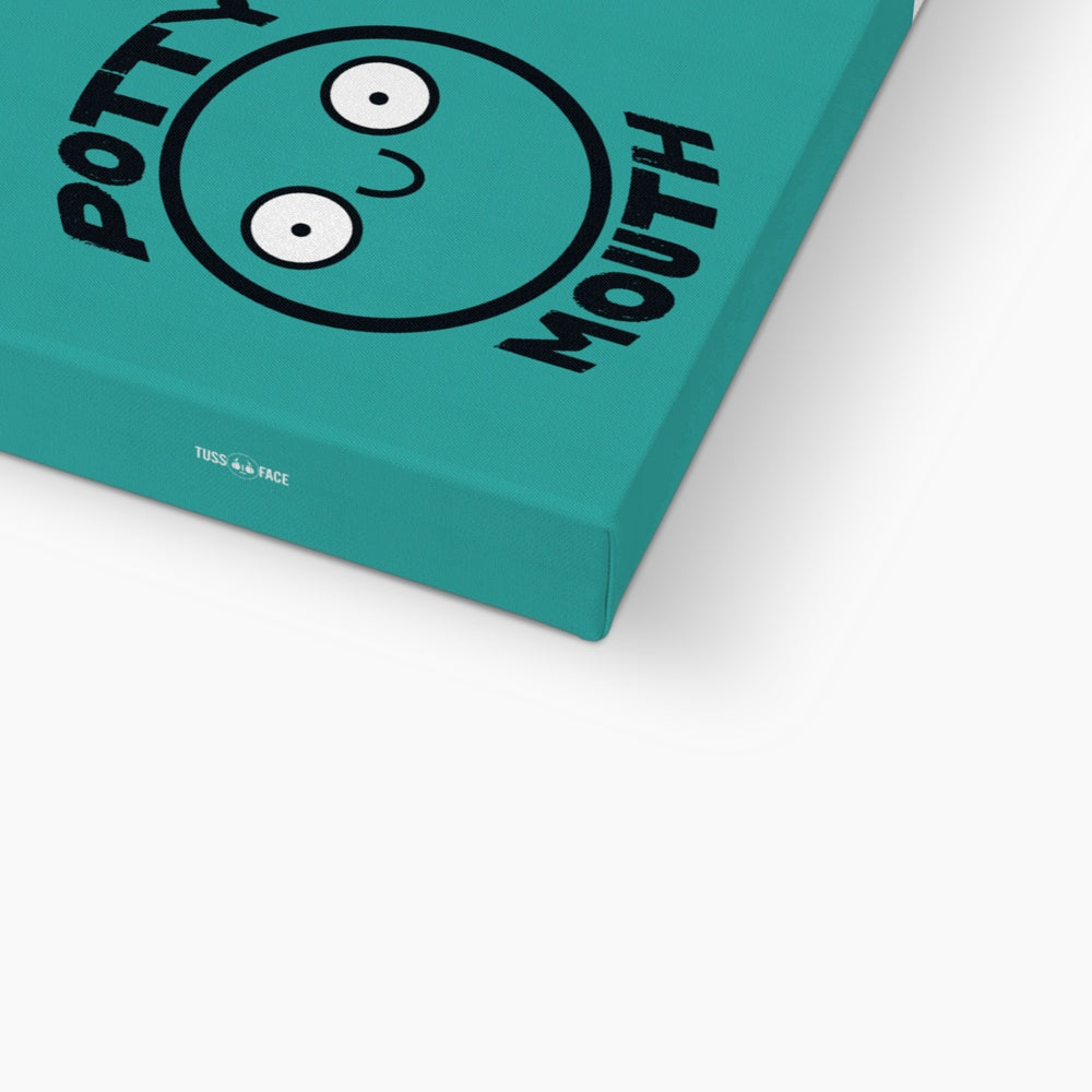 Potty Mouth (Teal) - Eco Canvas