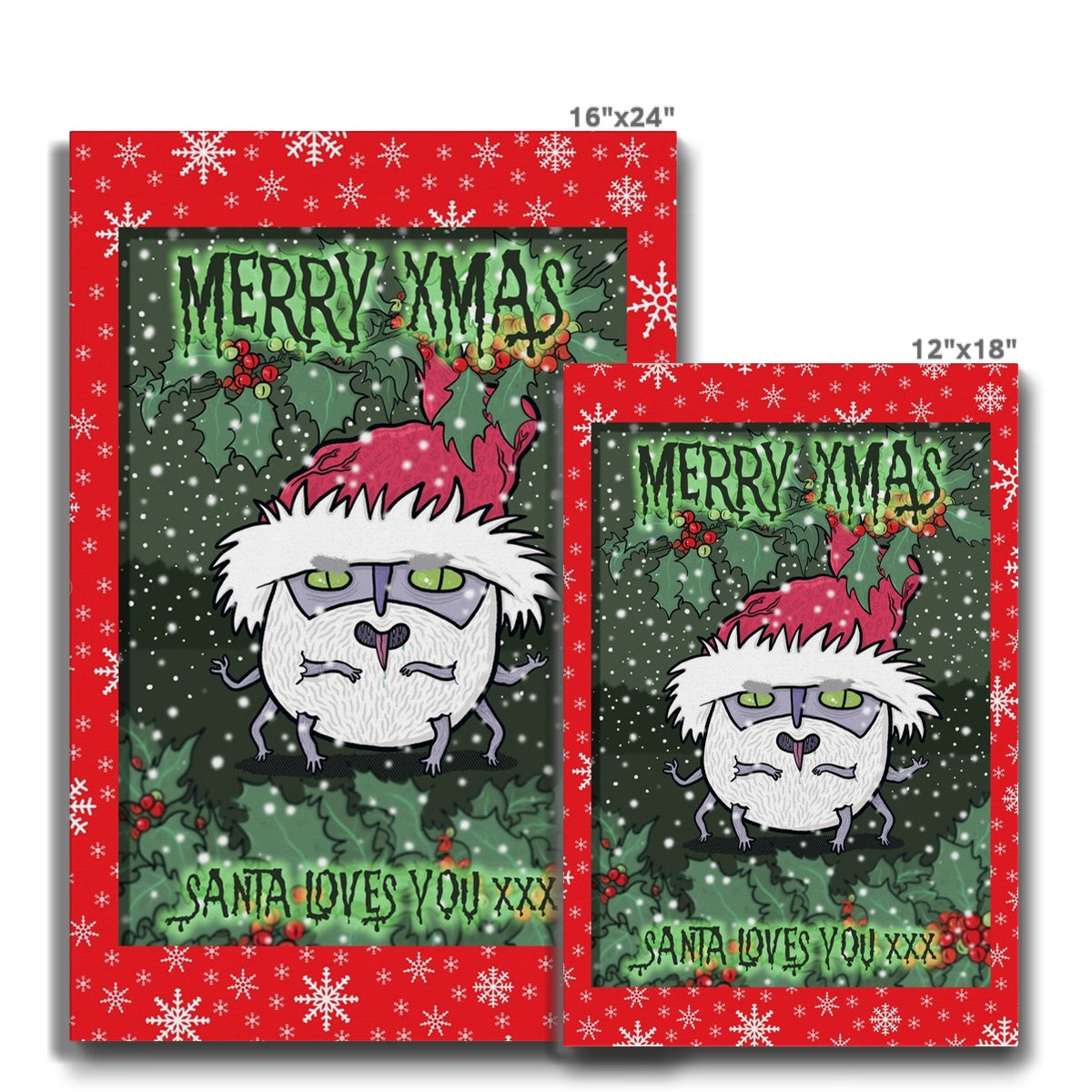 Santa Loves You - Eco Canvas