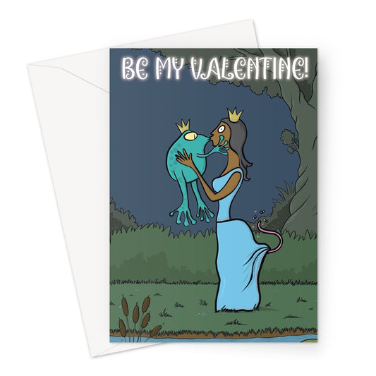 The Princess And The Frog - Valentines Greeting Card