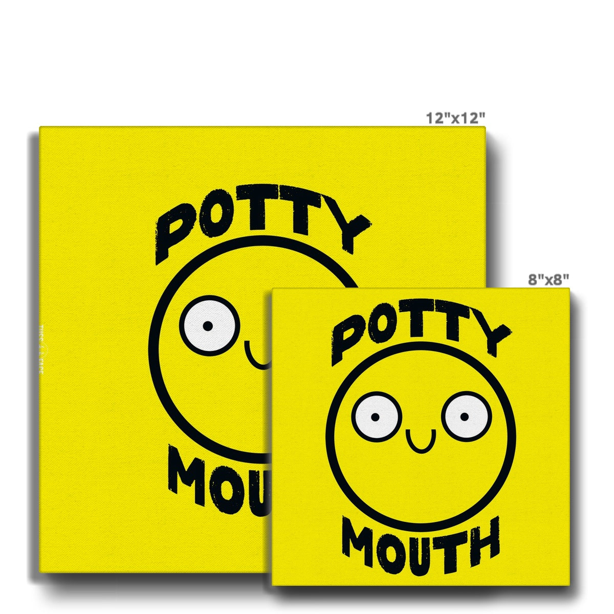 Potty Mouth (Yellow) -  Eco Canvas