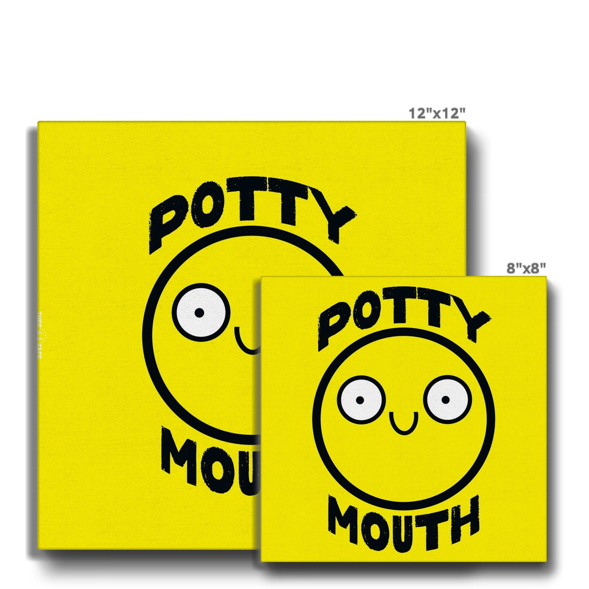 Potty Mouth (Yellow) - Eco Canvas