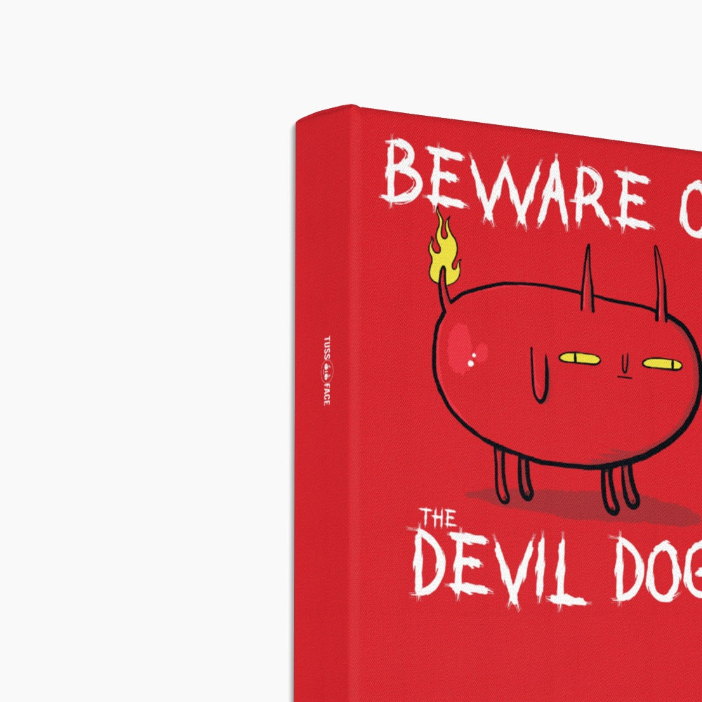 Beware Of The Devil Dog - Eco Canvas