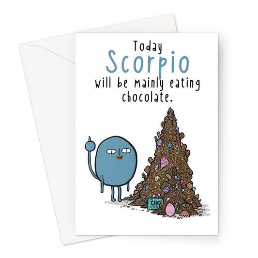 Zodiacpie - Scorpio Chocolate Greeting Card