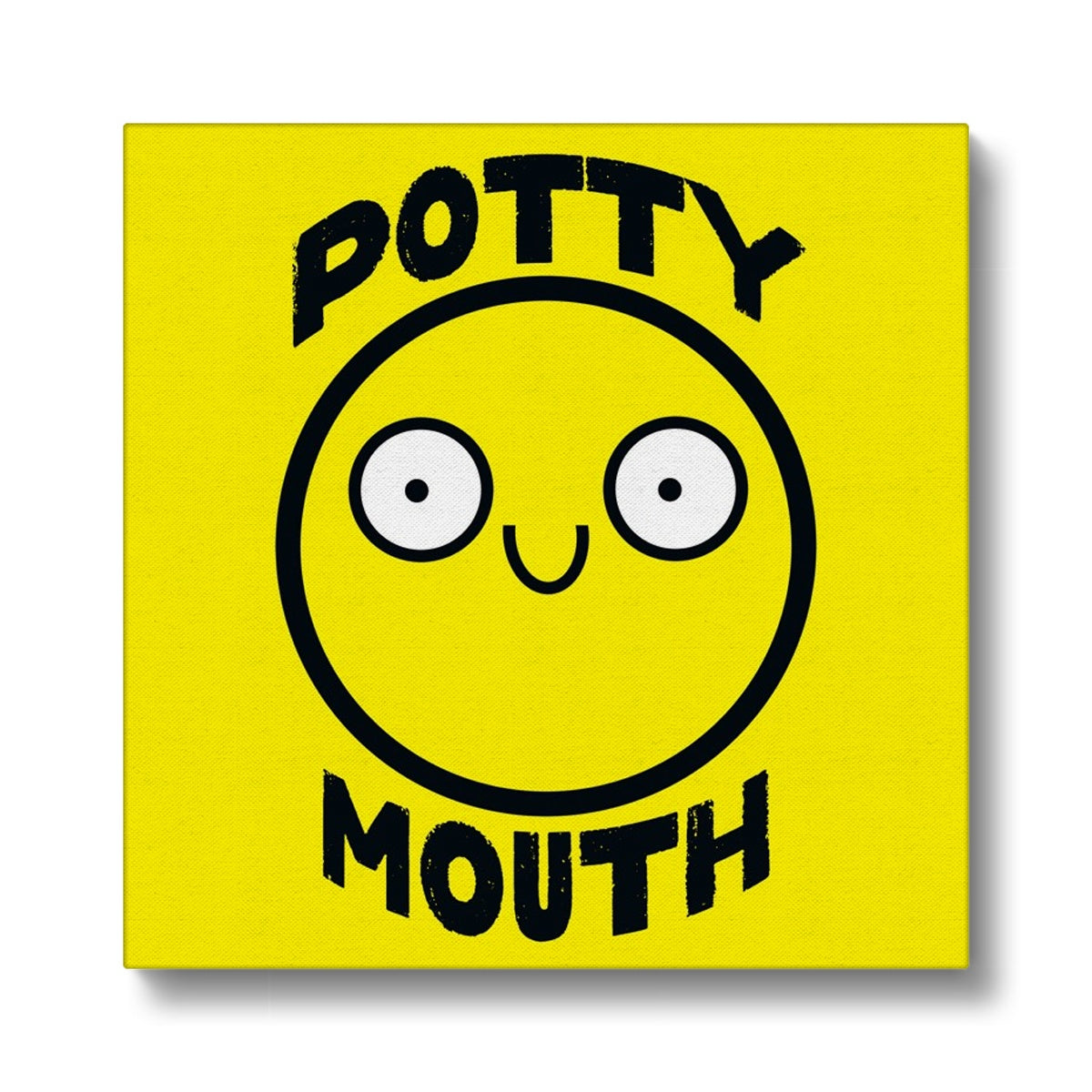 Potty Mouth (Yellow) - Eco Canvas