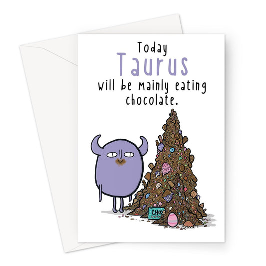 Zodiacpie - Taurus Chocolate Greeting Card