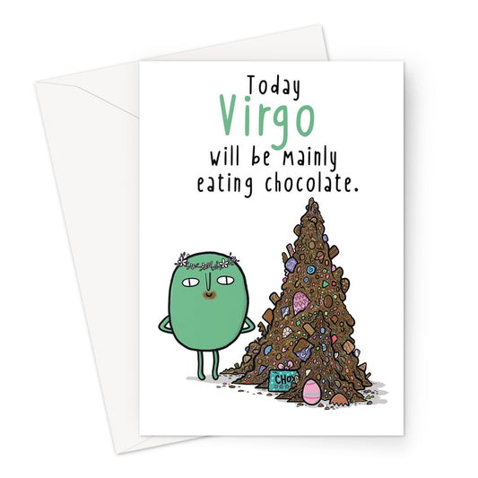 Zodiacpie - Virgo Chocolate Greeting Card