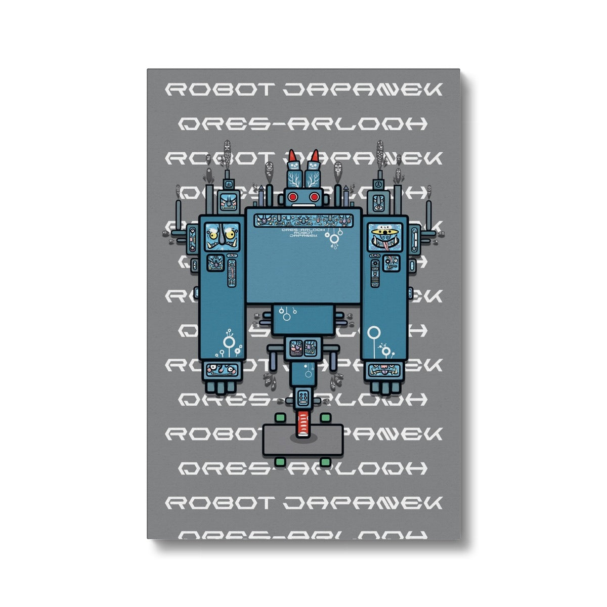 Japanese Robot Overlord - Kernewek Eco Canvas