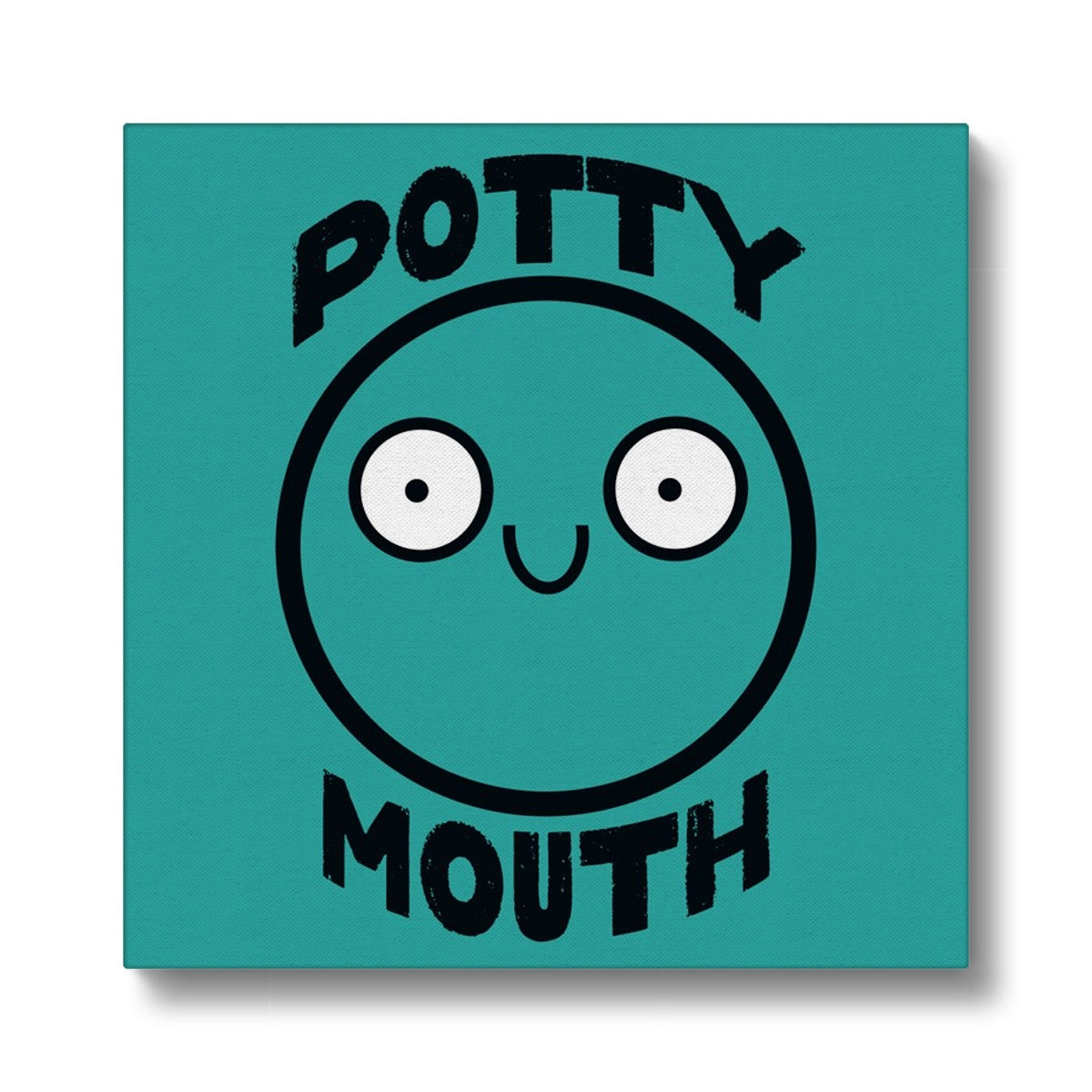 Potty Mouth (Teal) - Eco Canvas