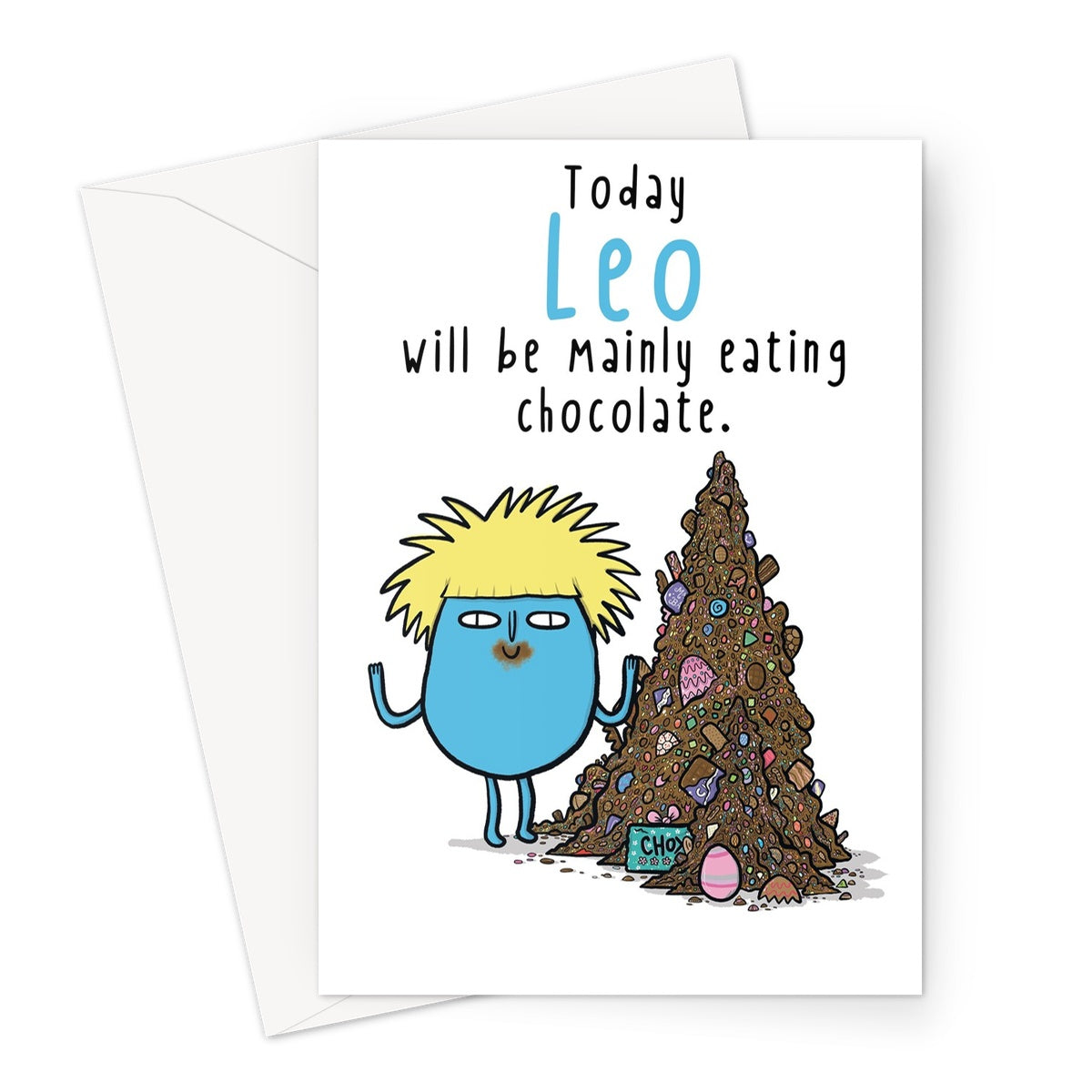 Zodiacpie - Leo Chocolate Greeting Card