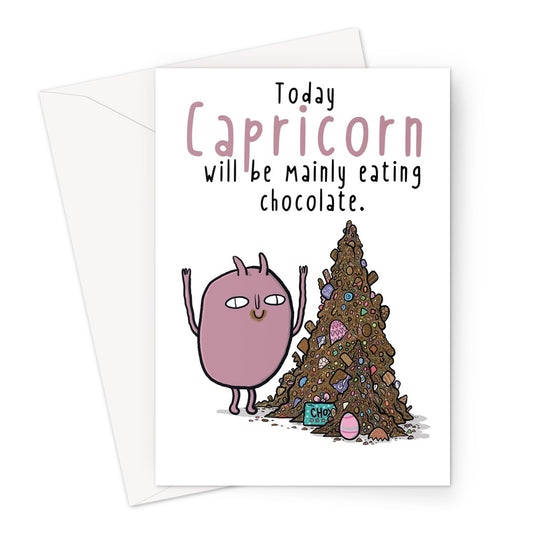 Zodiacpie - Capricorn Chocolate Greeting Card