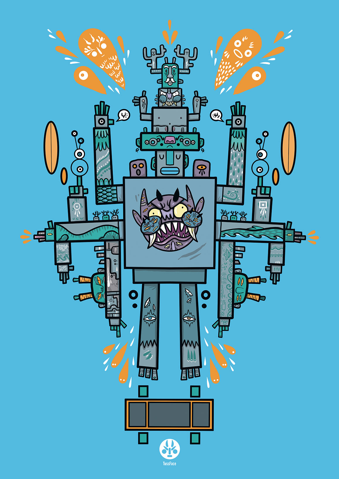 Totemple 1 - TussFace Print