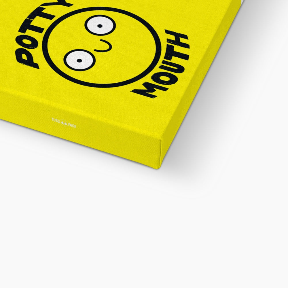 Potty Mouth (Yellow) - Eco Canvas