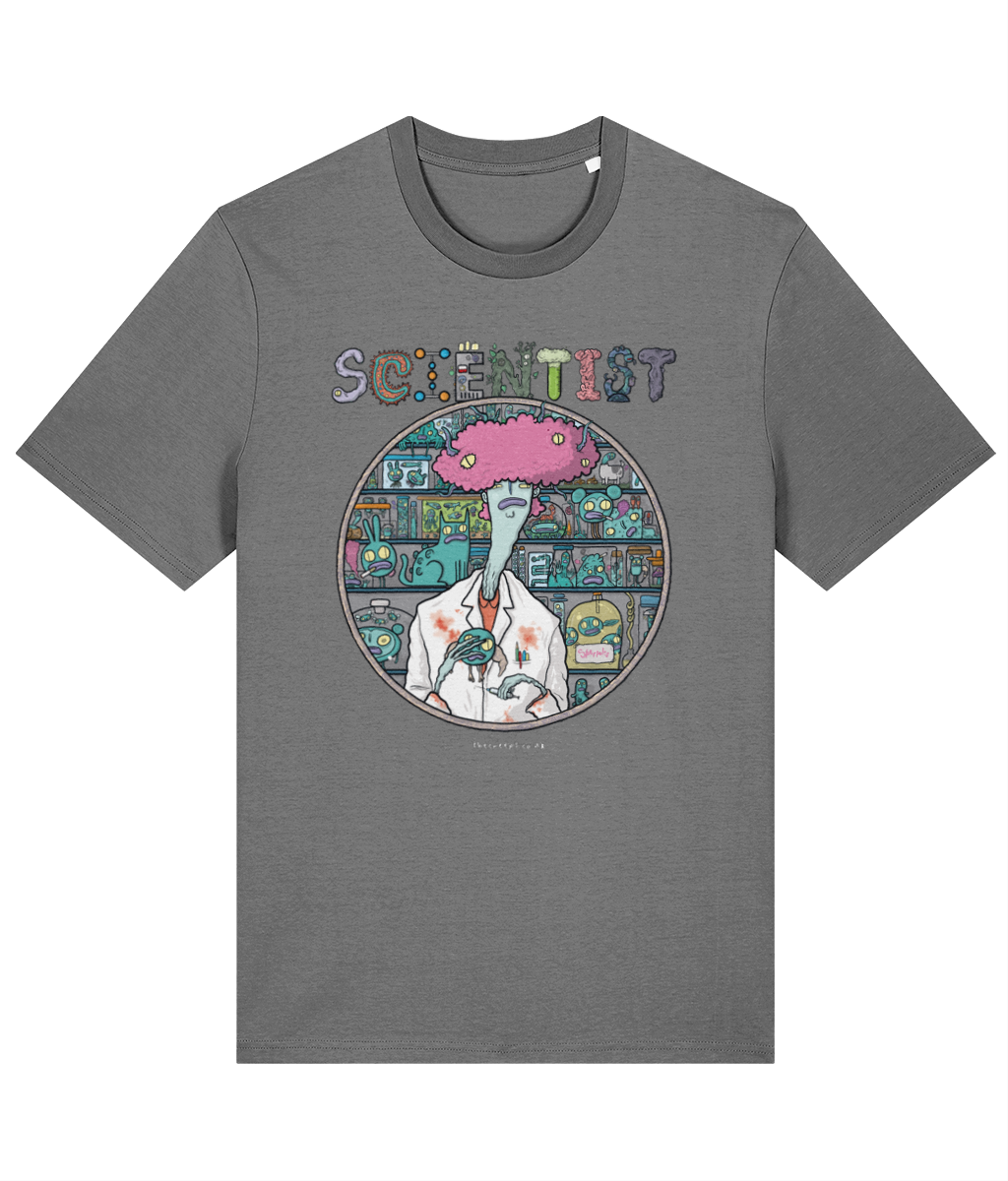 Scientist Creep Organic Cotton T-shirt in 8 Colour Choices