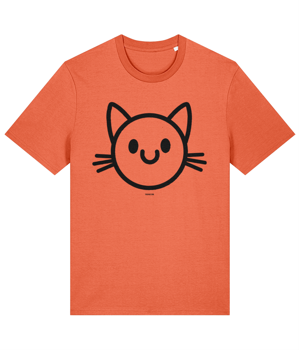 The Happy Cat - Organic Cotton T Shirt by TussFace