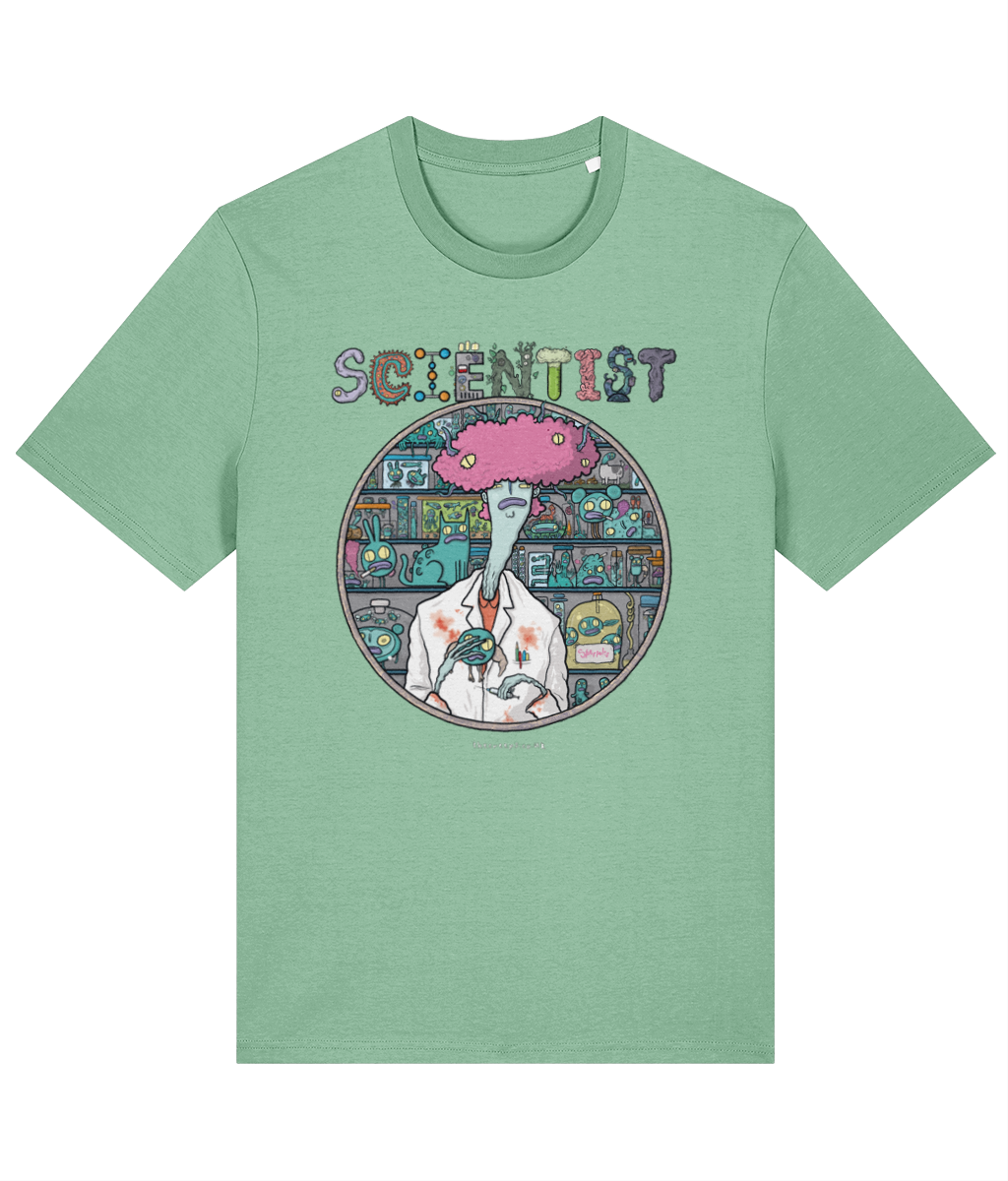 Scientist Creep Organic Cotton T-shirt in 8 Colour Choices