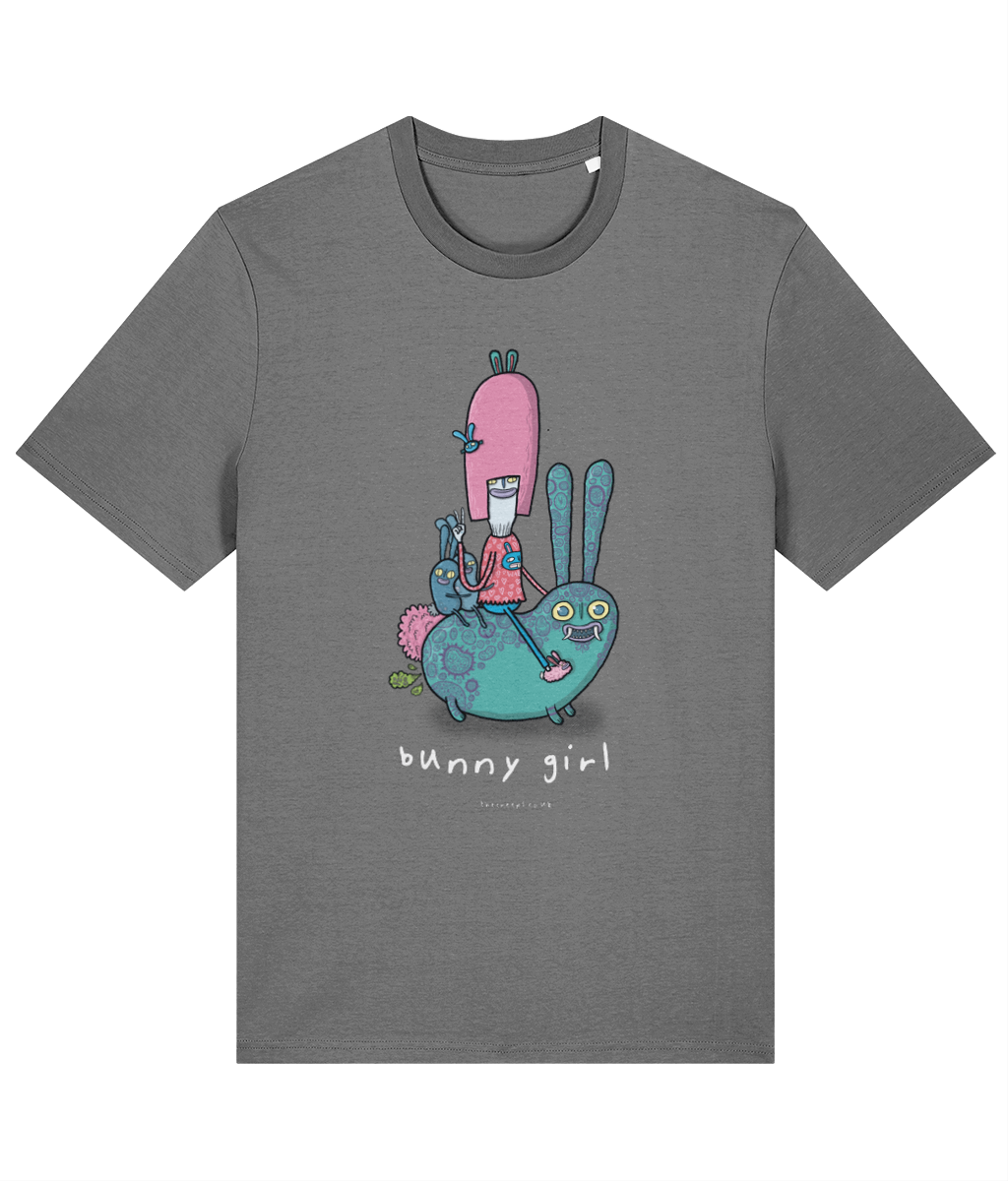 Bunny Girl Creep - Organic Cotton T-shirt in 8 Colours