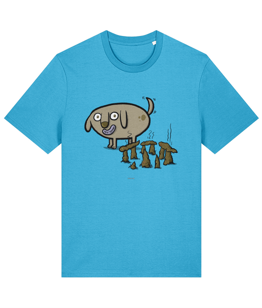 Clever Boy - Stonehenge Dog - Organic Cotton Shirt in multiple colours