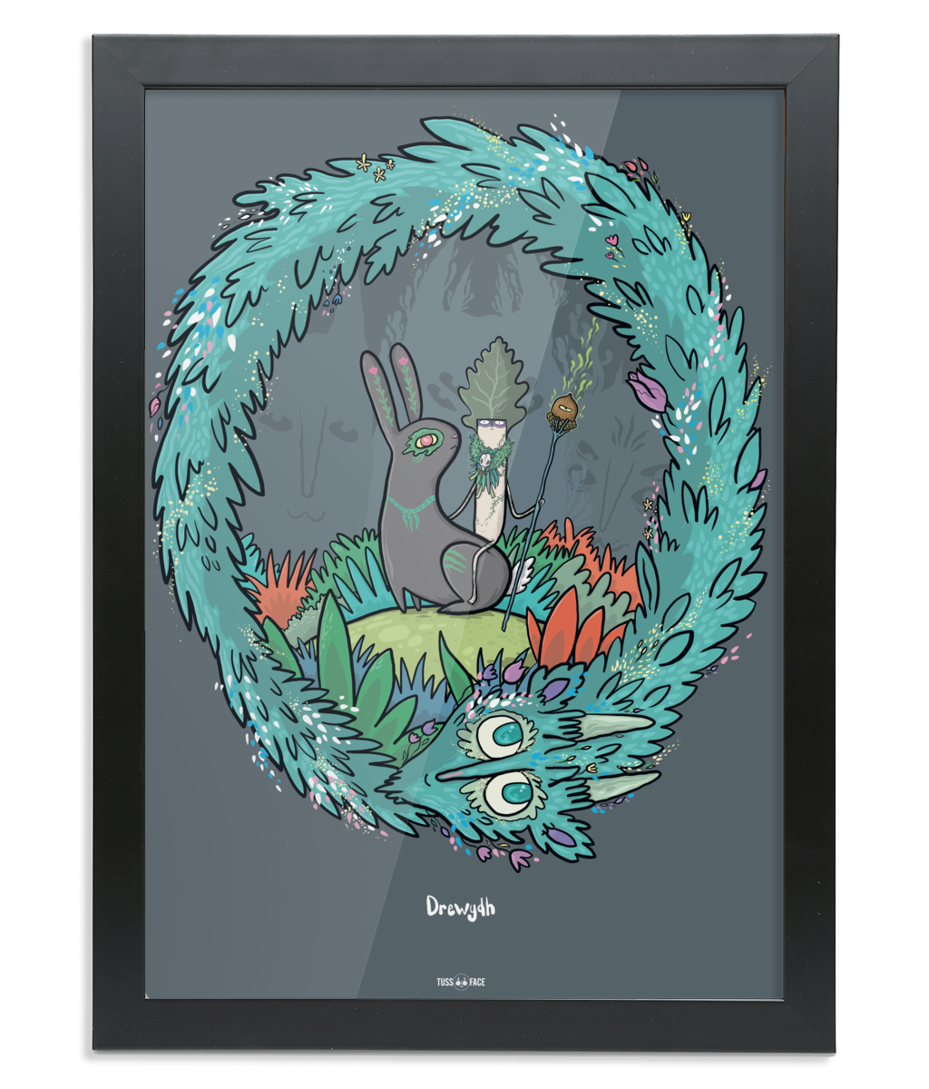 Drewydh (Druid) - Framed A2 Fine Art Print