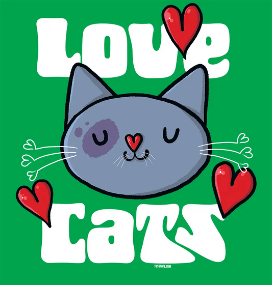 Love Cats - Organic Cotton T Shirt
