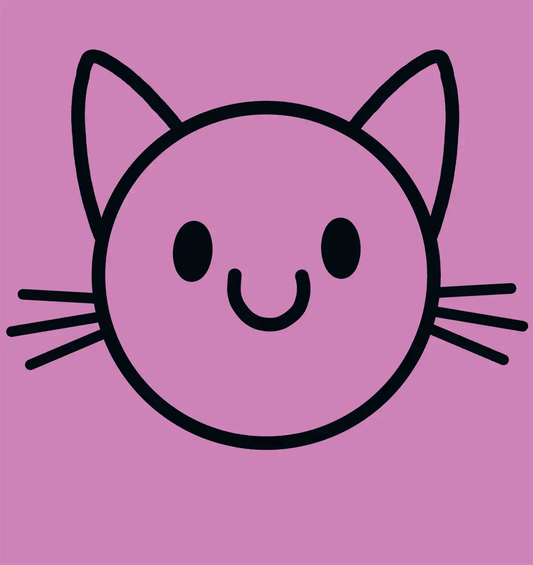 The Happy Cat - Organic Cotton T Shirt by TussFace