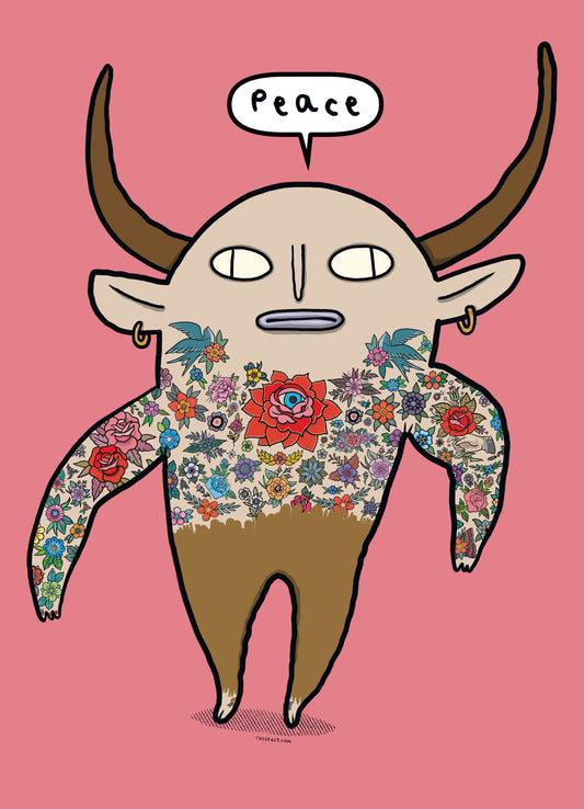 Minotaur of Peace - Adult HOODIE