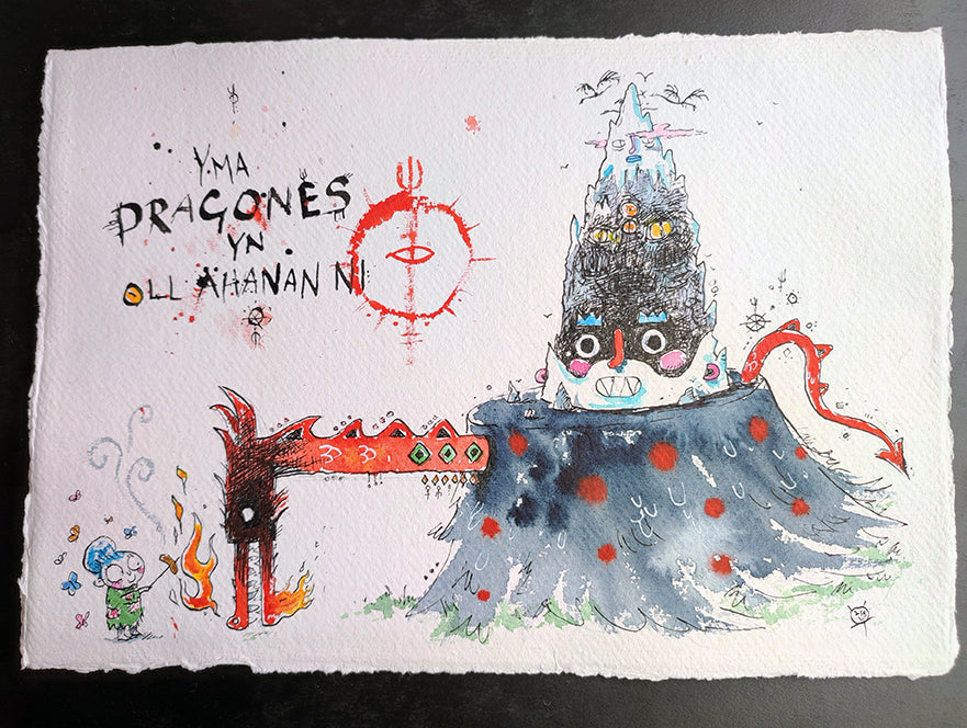 There Are Dragons In All Of Us - Original Painting