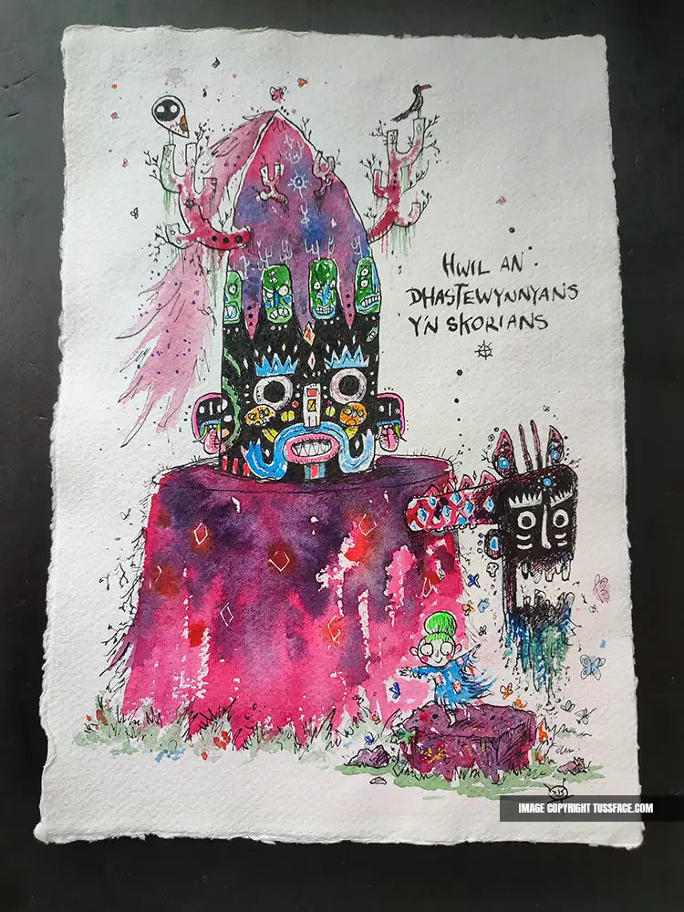 Look For The Sparkle In The Slag - Original Painting