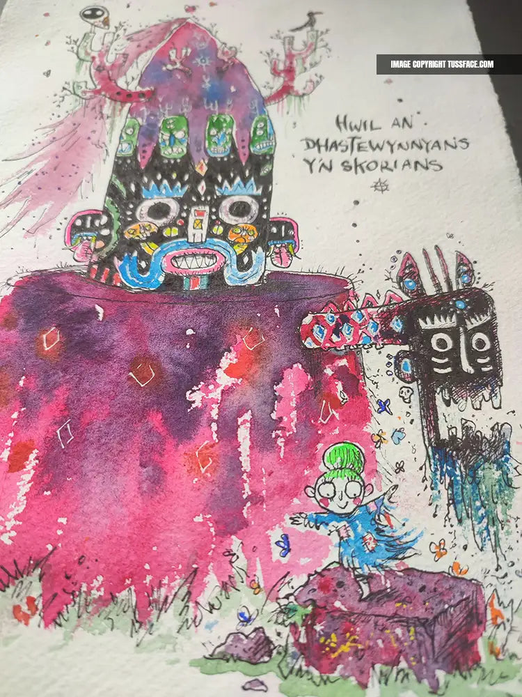 Look For The Sparkle In The Slag - Original Painting