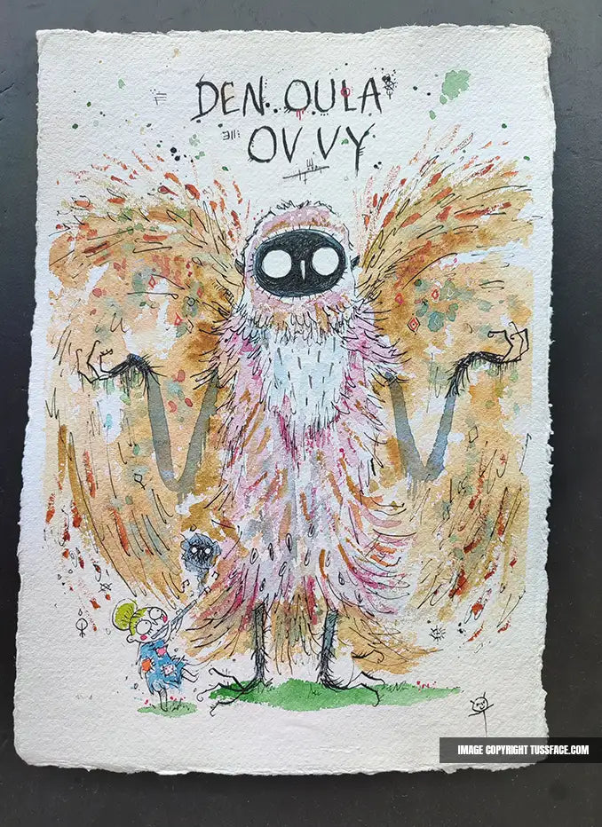 I Am The Owlman - Original Painting