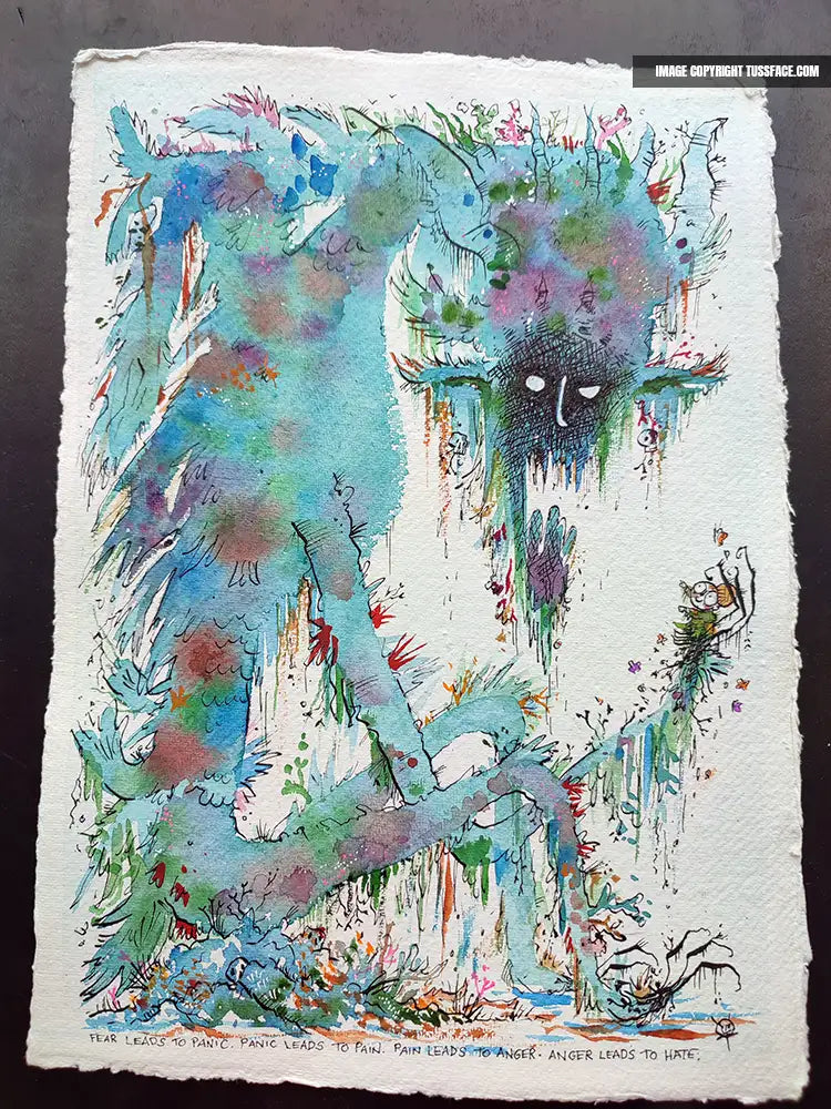 Fear leads To Panic... - Original Painting