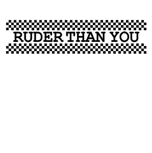 RUDER THAN YOU Ska Two-Tone Organic Cotton T-shirt