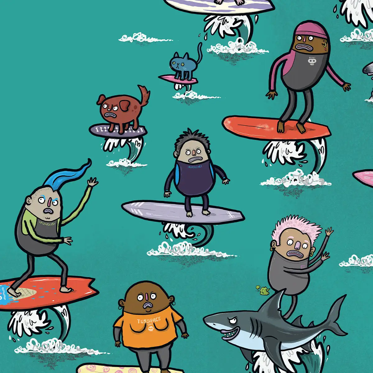 Surf Posse -   20 x 30" Eco Canvas