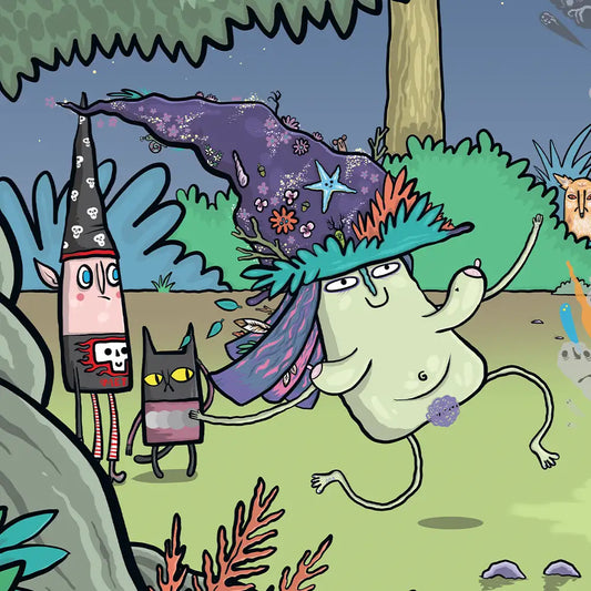 Nocturnal Nudity By The Tehidy Twisty Tree -  Eco Canvas Print