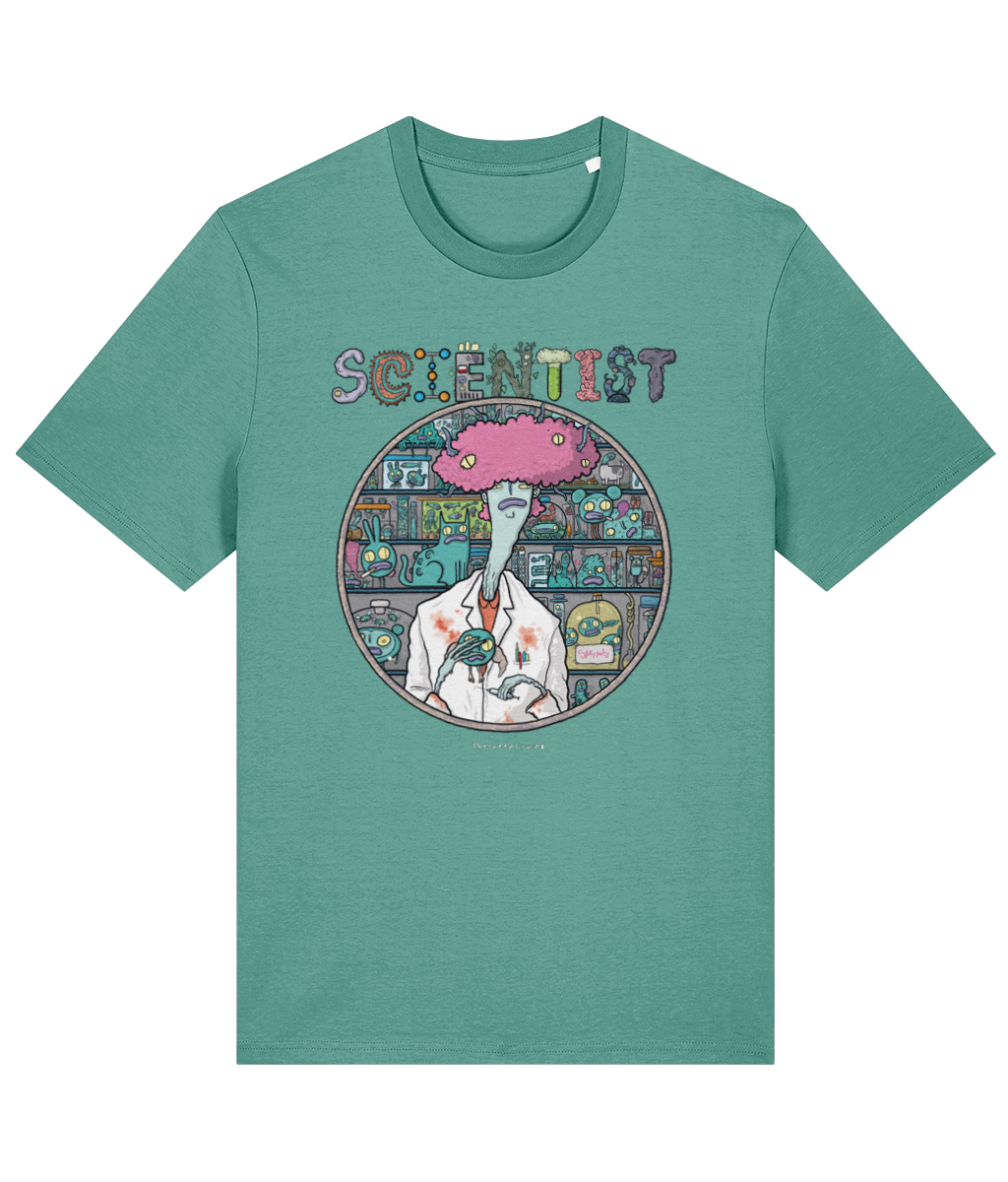 Scientist Creep Organic Cotton T-shirt in 8 Colour Choices