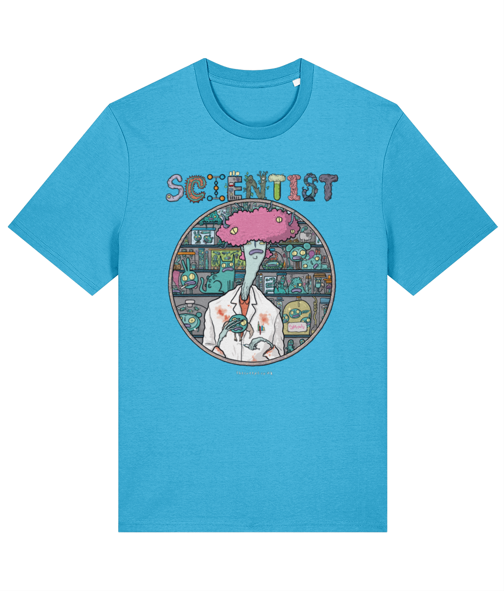 Scientist Creep Organic Cotton T-shirt in 8 Colour Choices