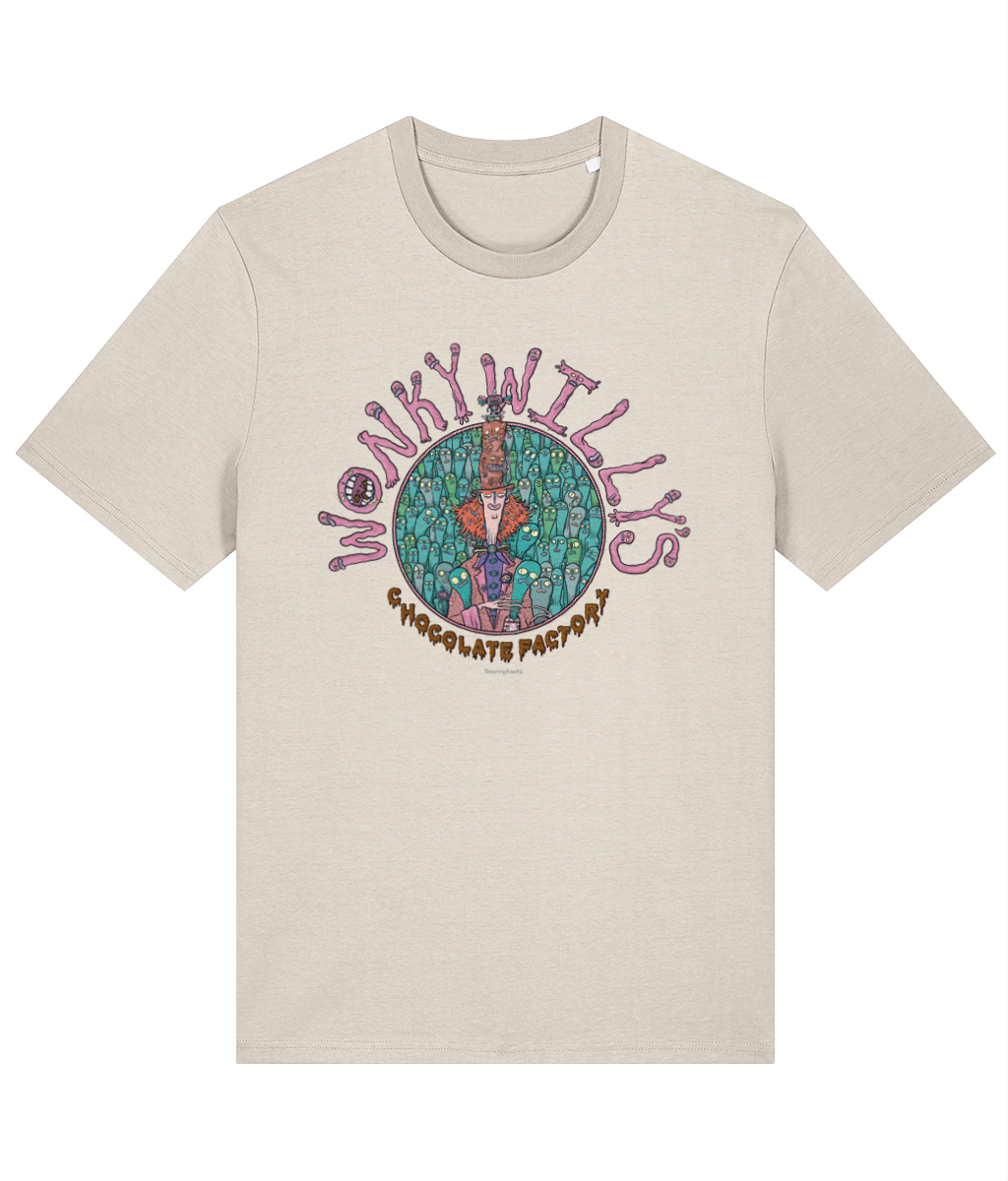 Wonky Willy's Chocolate Factory Creep - Organic Cotton T-shirt in 8 Colour Choices