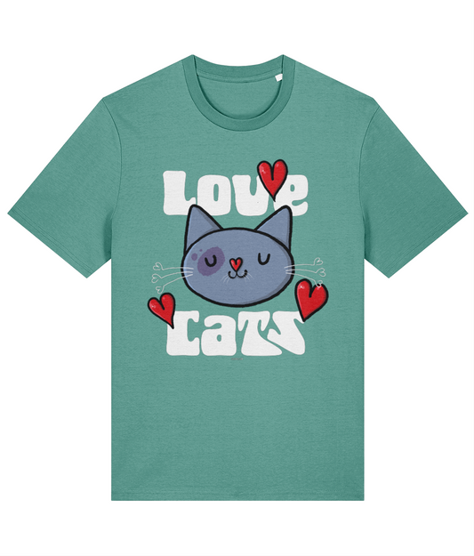 Love Cats - Organic Cotton T Shirt