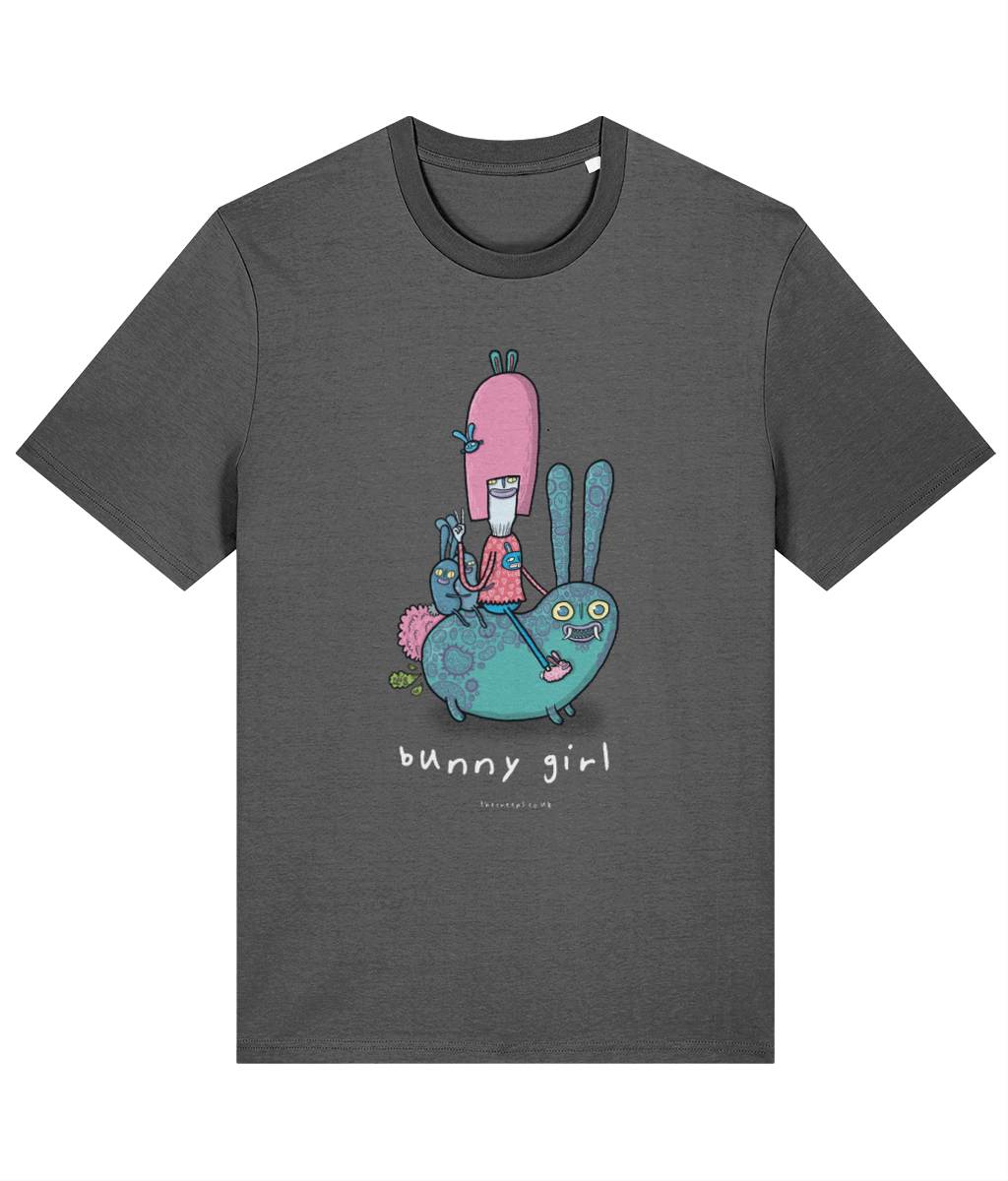 Bunny Girl Creep - Organic Cotton T-shirt in 8 Colours