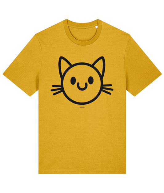 The Happy Cat - Organic Cotton T Shirt by TussFace