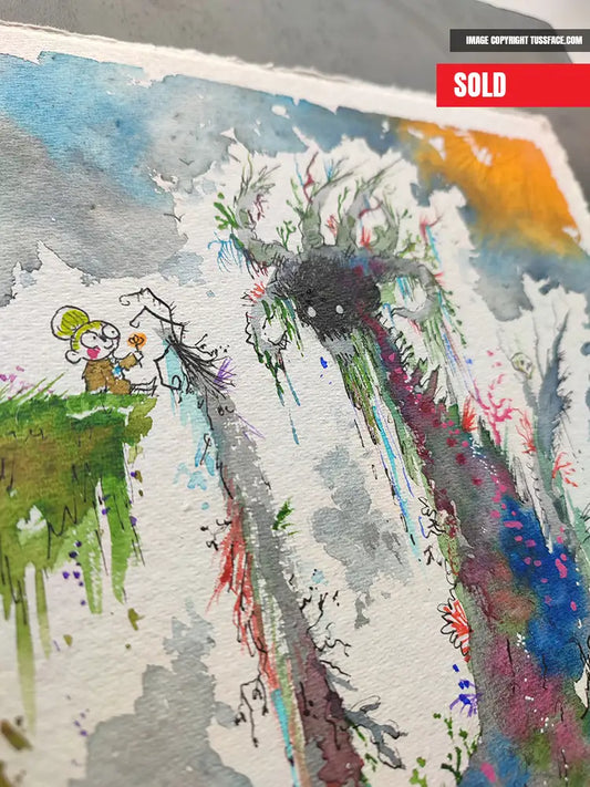 This Will Help Take The Darkness Away... - Original Painting