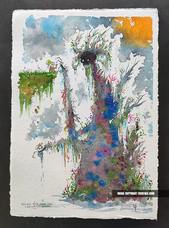 This Will Help Take The Darkness Away... - Original Painting