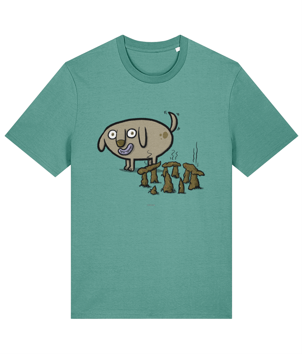 Clever Boy - Stonehenge Dog - Organic Cotton Shirt in multiple colours