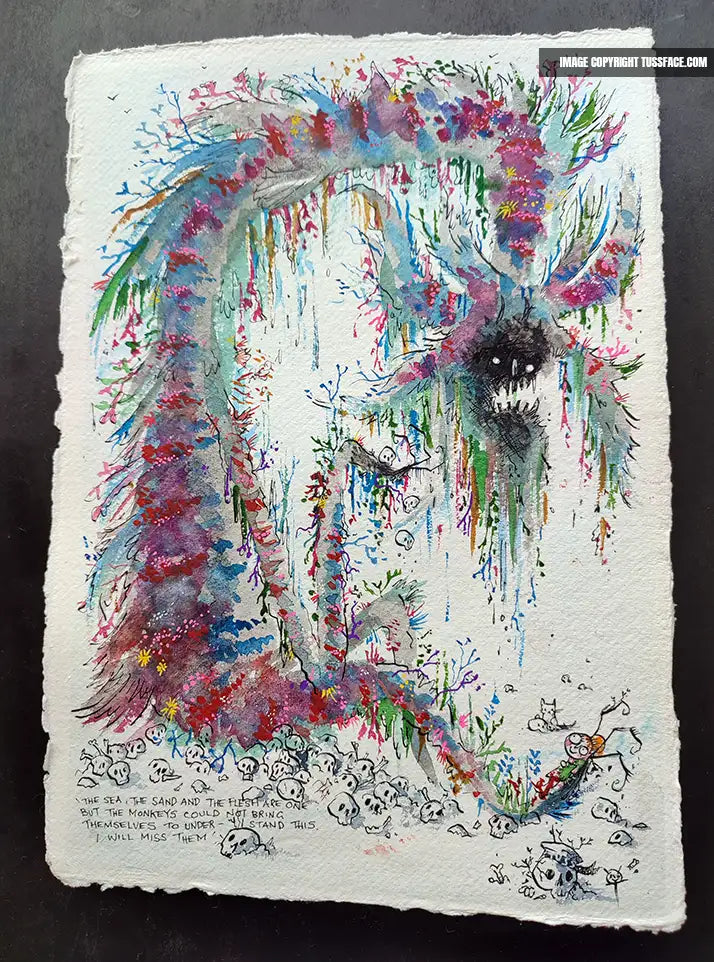 ...But The Monkeys Could Not Bring Themselves To Understand... - Original Painting