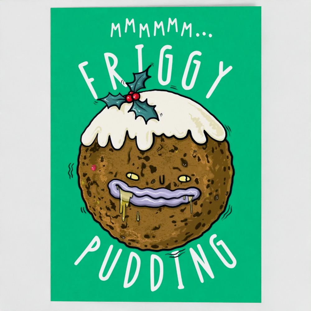 Friggy Pudding - Sweary Fairies Xmas Card