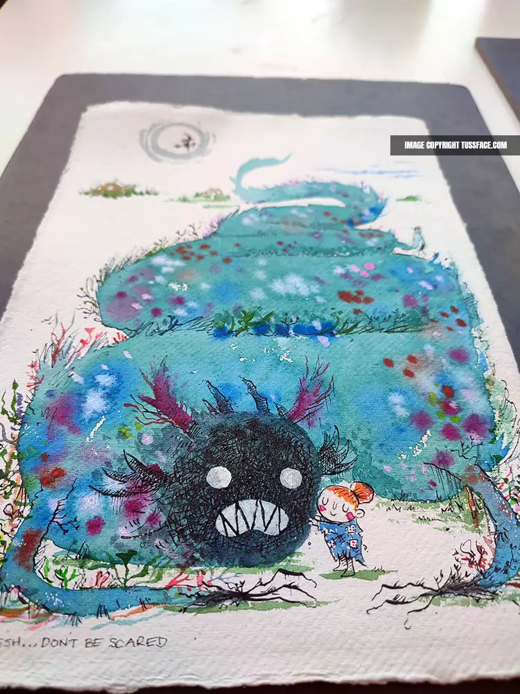 Ssssh...Don't Be Scared - Original Painting