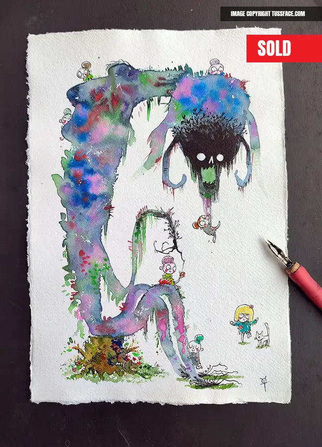 What Are These Terrible Things? - Original Painting