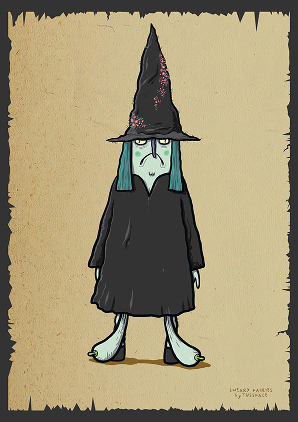 Witch Boobs - Sweary Fairies Print by TUSSFACE